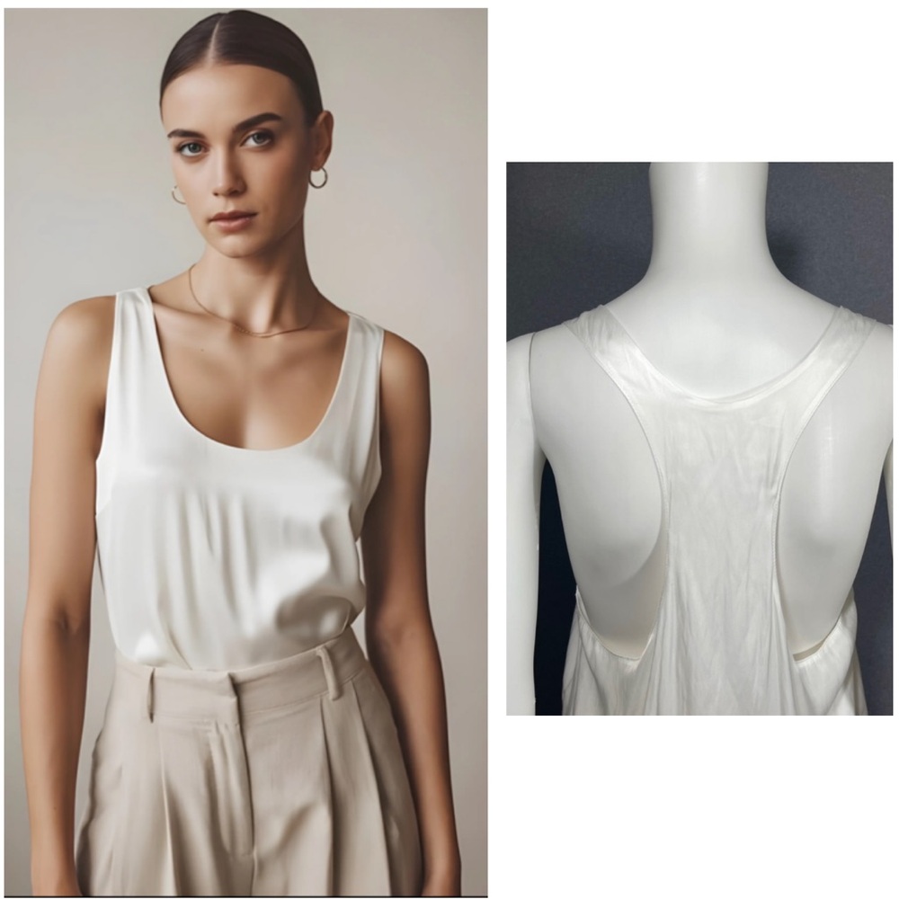 Elegant White Sleeveless Top